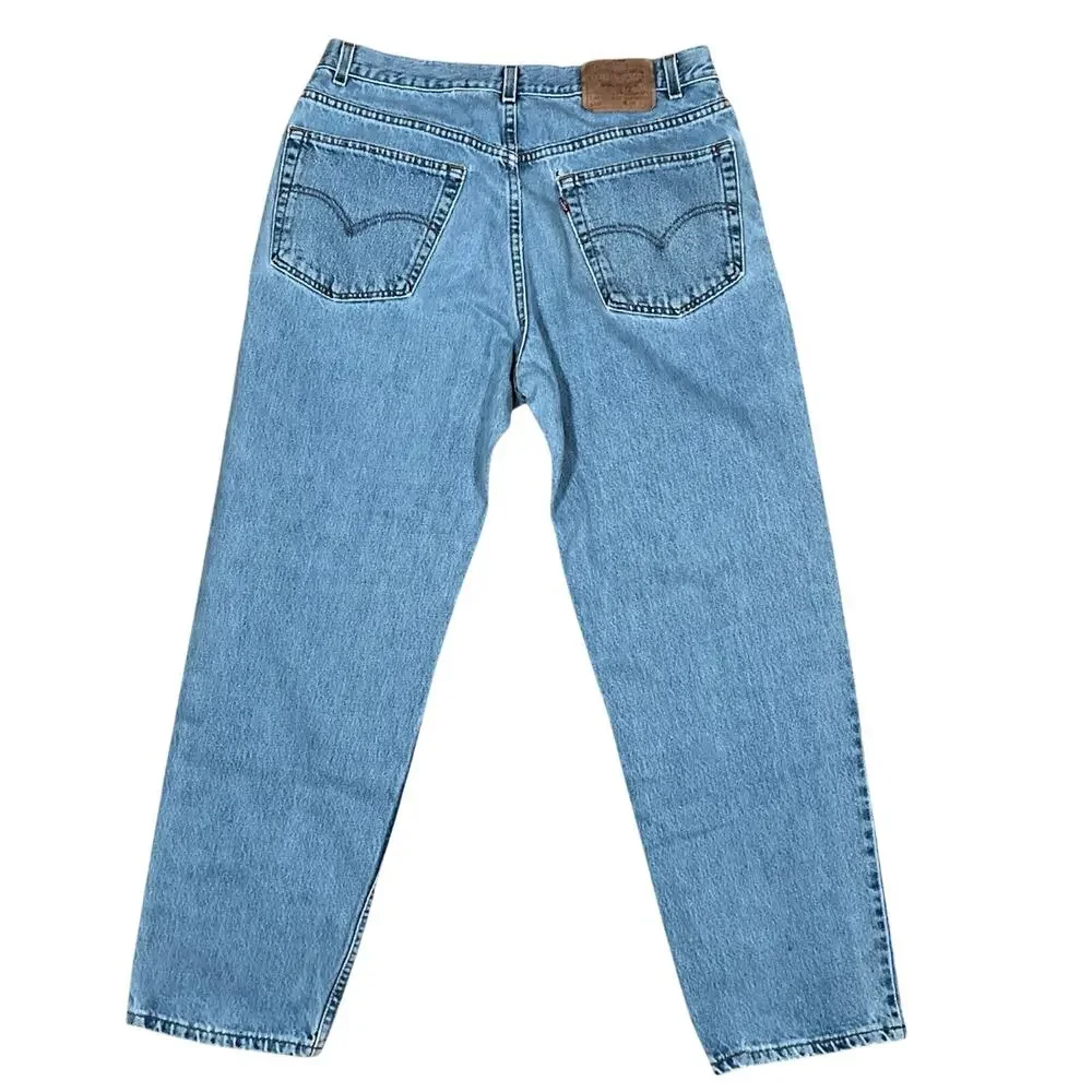 Vintage Levis 550 Jeans 34x30 (38Tag) Blue Relaxed Made in USA‎ 90s Y2K Denim